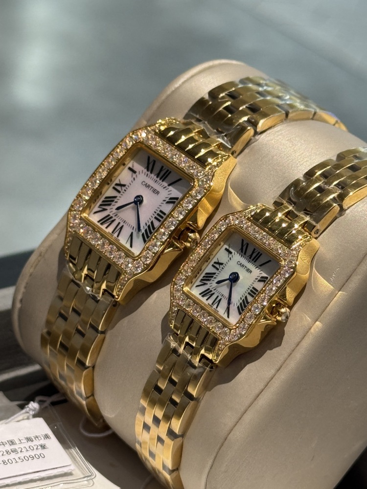 Couple-style Quartz Watch Chronograph 904L Stainless Steel 28x21mm  ,36x26mm-CT 144