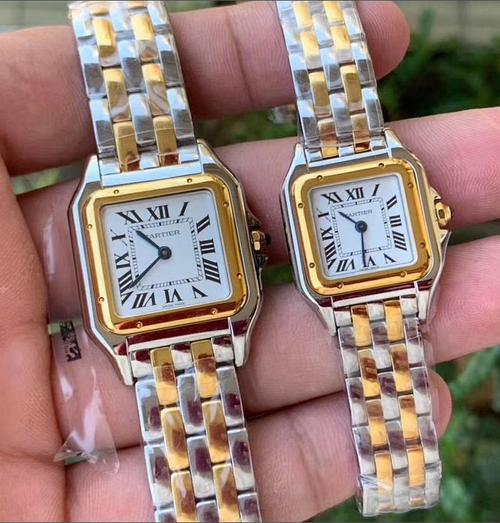 Couple-style Quartz Watch Chronograph 904L Stainless Steel 27mm  ,22mm-CT 13