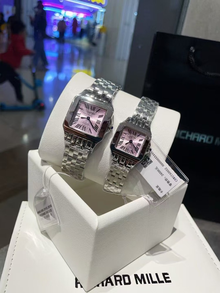 Couple-style Quartz Watch Chronograph 904L Stainless Steel 28x21mm  ,36x26mm-CT 145