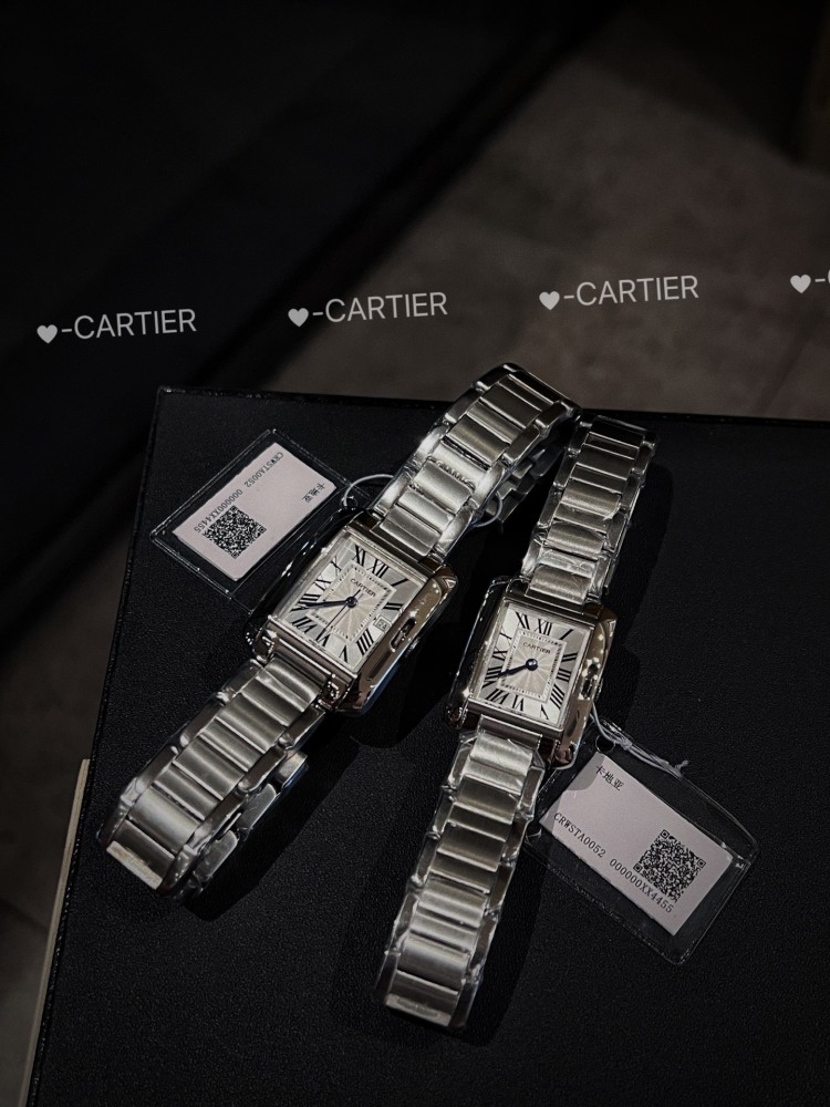 Couple-style Quartz Watch Chronograph 904L Stainless Steel 22x30mm  ,27x34.7mm-CT 146