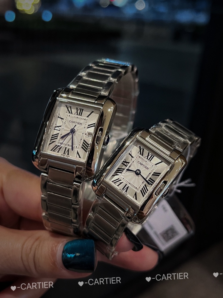 Couple-style Quartz Watch Chronograph 904L Stainless Steel 22x30mm  ,27x34.7mm-CT 146
