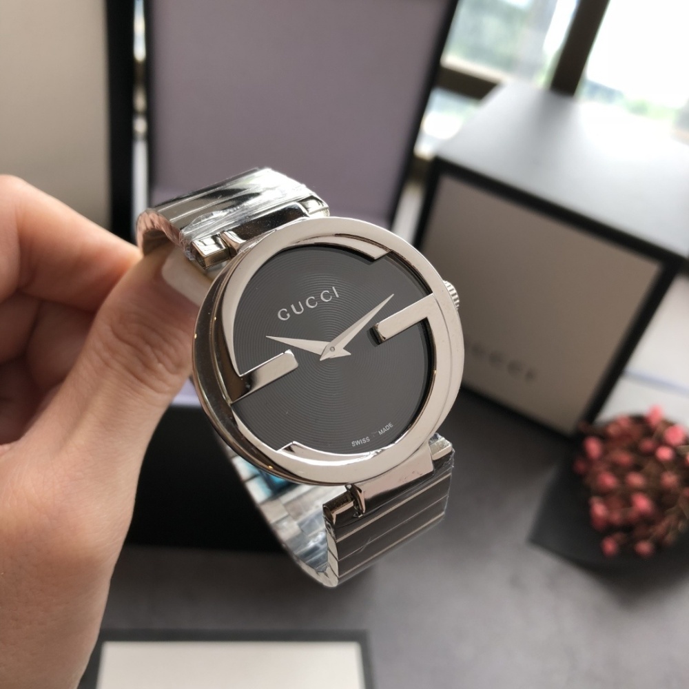 Couple-style Quartz Watch Chronograph 904L Stainless Steel 37mm    27mm -GC 6