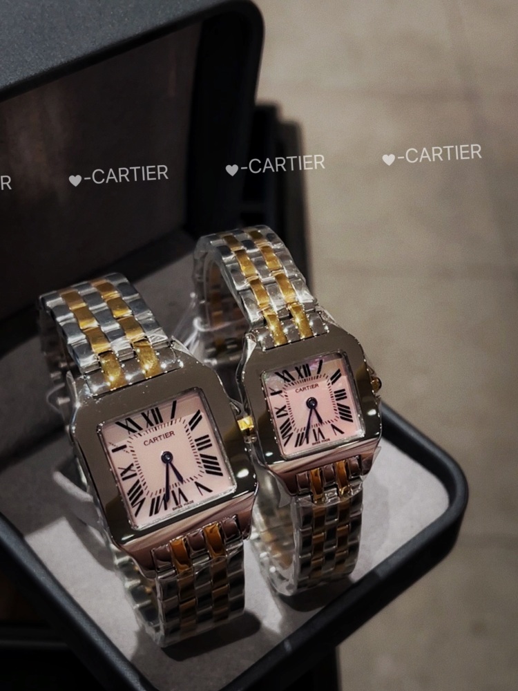Couple-style Quartz Watch Chronograph 904L Stainless Steel 28x21mm  ,36x26mm-CT 145