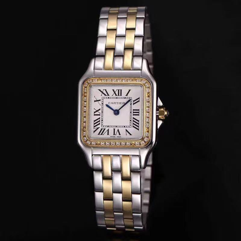 Couple-style Quartz Watch Chronograph 904L Stainless Steel 27mm  ,22mm-CT 13