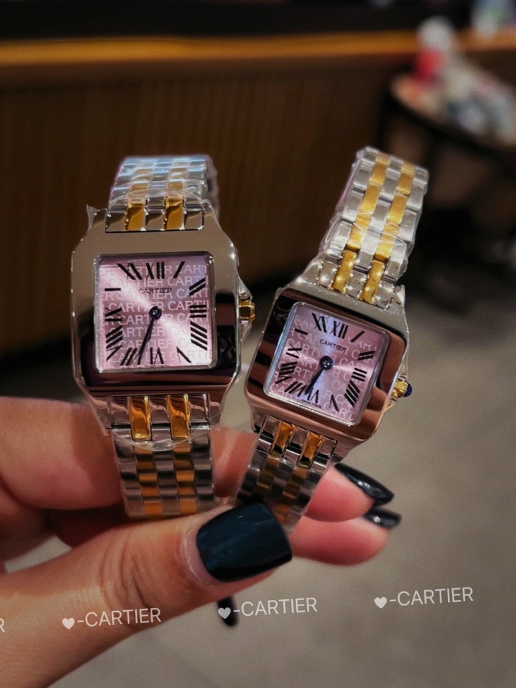 Couple-style Quartz Watch Chronograph 904L Stainless Steel 28x21mm  ,36x26mm-CT 145