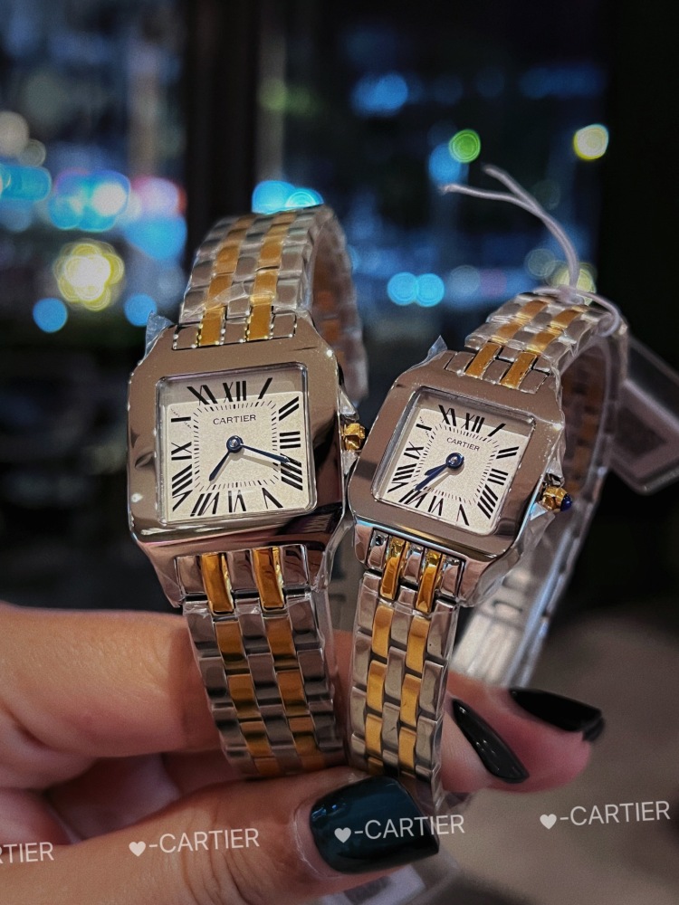 Couple-style Quartz Watch Chronograph 904L Stainless Steel 28x21mm  ,36x26mm-CT 145