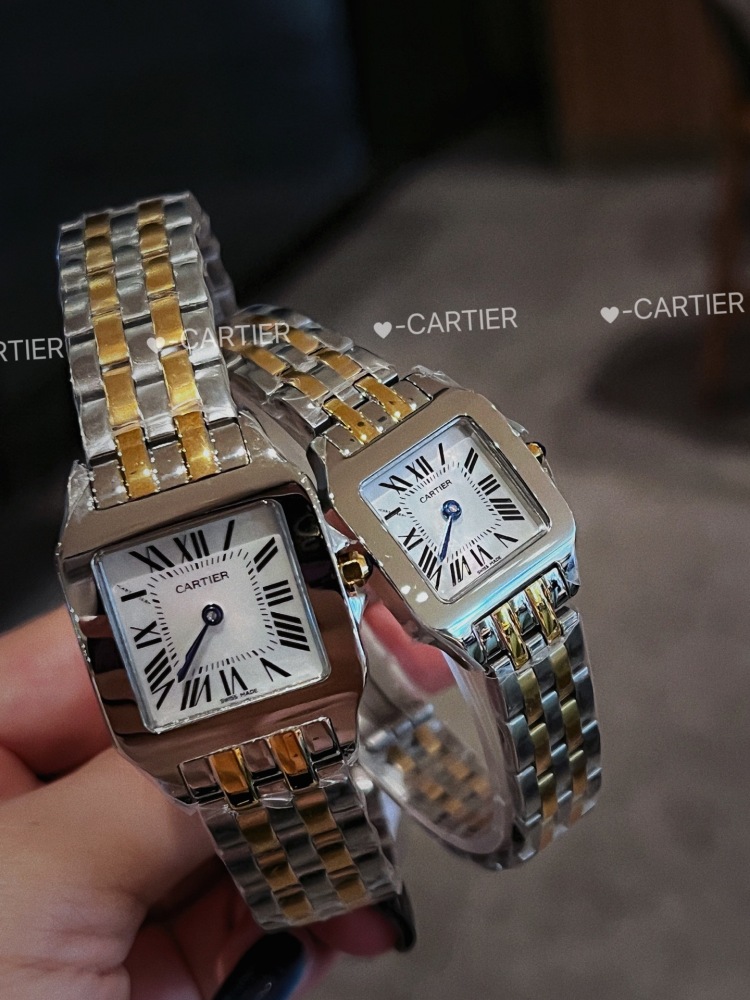 Couple-style Quartz Watch Chronograph 904L Stainless Steel 28x21mm  ,36x26mm-CT 145