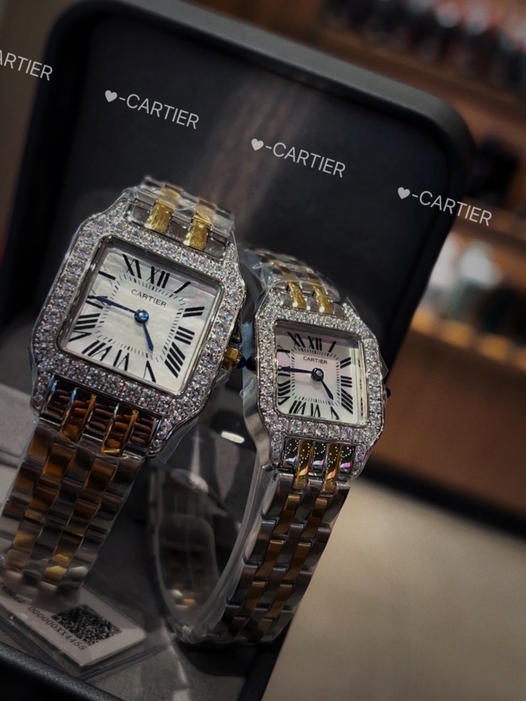 Couple-style Quartz Watch Chronograph 904L Stainless Steel 28x21mm  ,36x26mm-CT 145