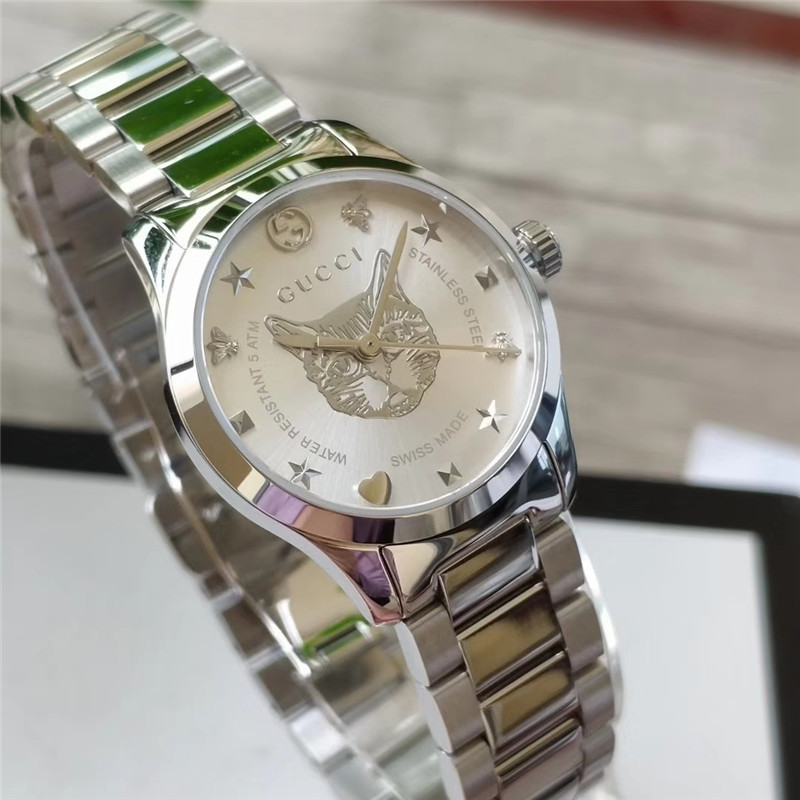 Women's  Quartz Watch Chronograph 904L Stainless Steel 29 mm-38mm-  GC 47