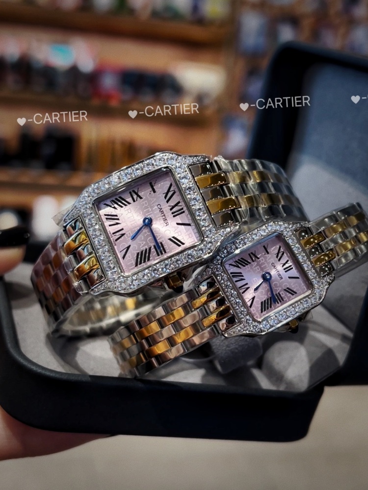 Couple-style Quartz Watch Chronograph 904L Stainless Steel 28x21mm  ,36x26mm-CT 145