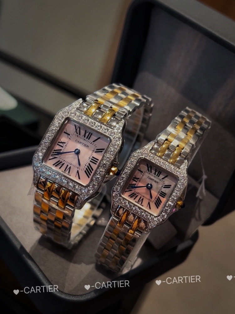 Couple-style Quartz Watch Chronograph 904L Stainless Steel 28x21mm  ,36x26mm-CT 145