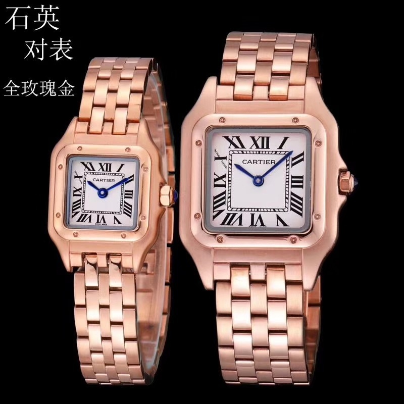 Couple-style Quartz Watch Chronograph 904L Stainless Steel 27mm  ,22mm-CT 13