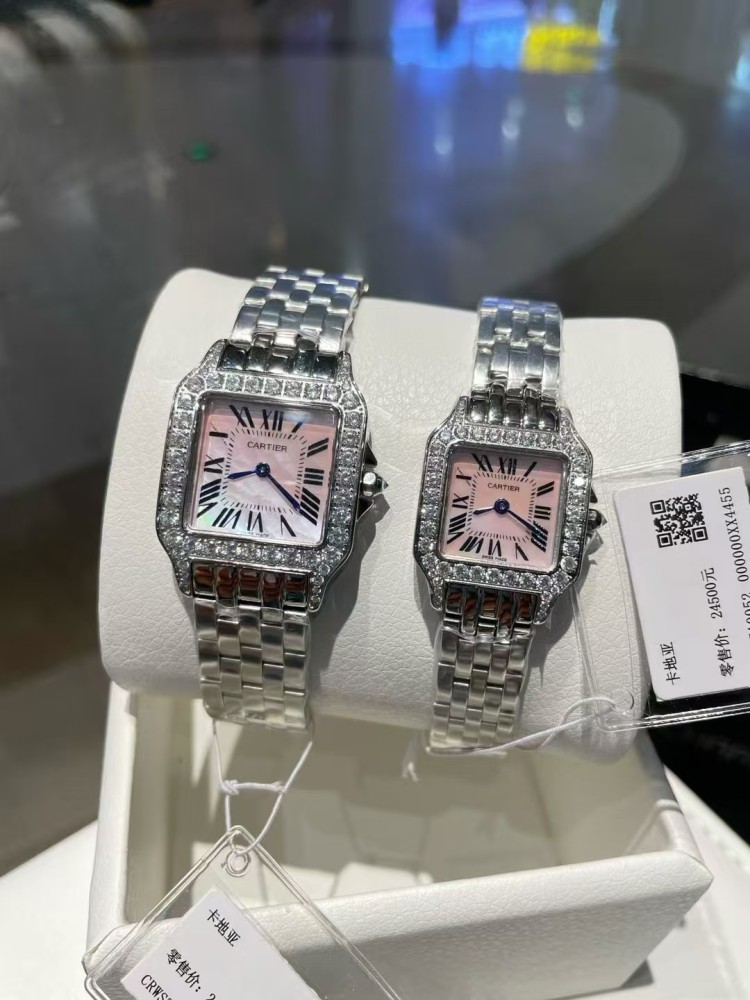 Couple-style Quartz Watch Chronograph 904L Stainless Steel 28x21mm  ,36x26mm-CT 145