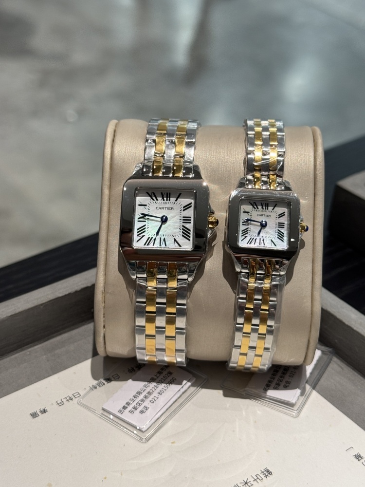 Couple-style Quartz Watch Chronograph 904L Stainless Steel 28x21mm  ,36x26mm-CT 144