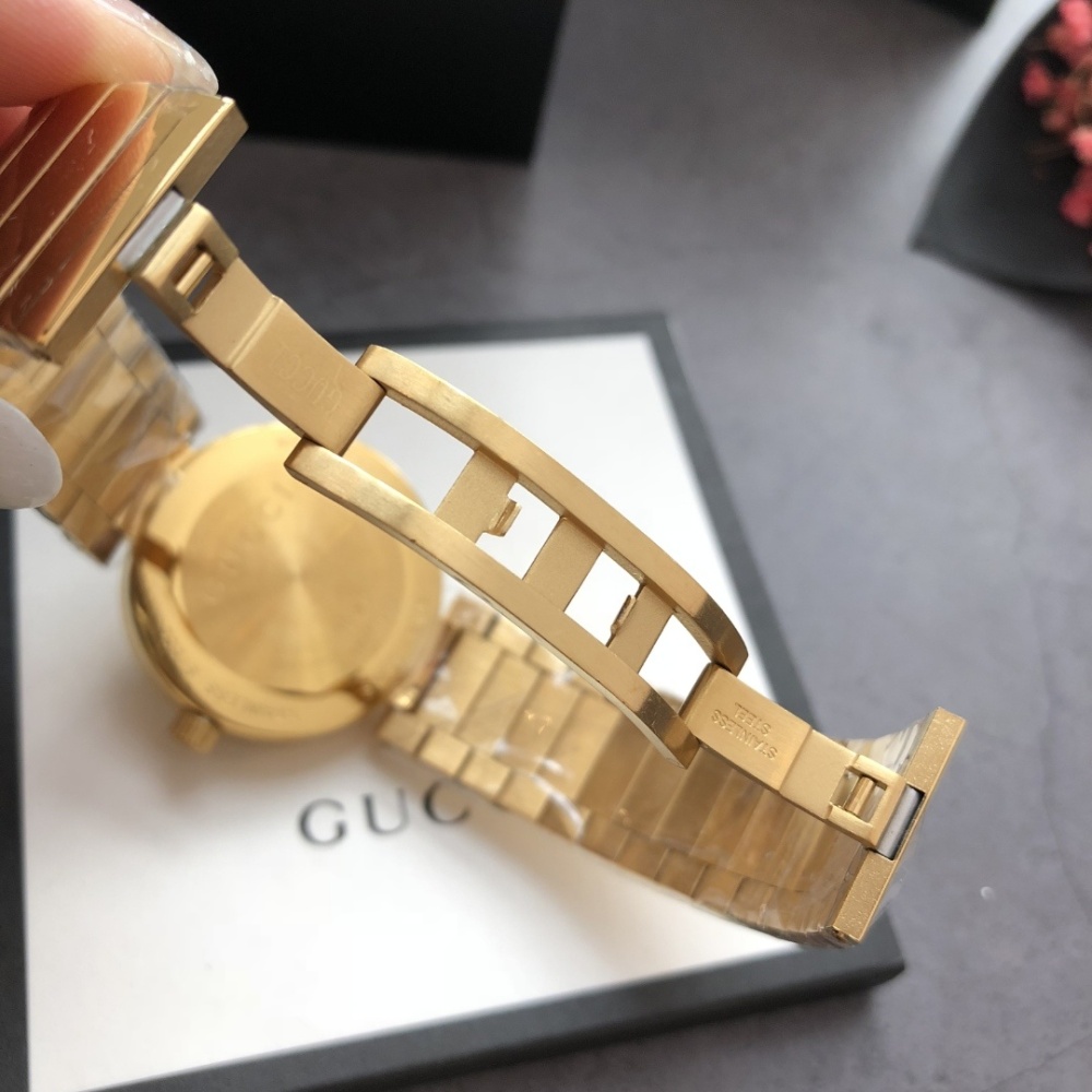Couple-style Quartz Watch Chronograph 904L Stainless Steel 37mm    27mm -GC 6