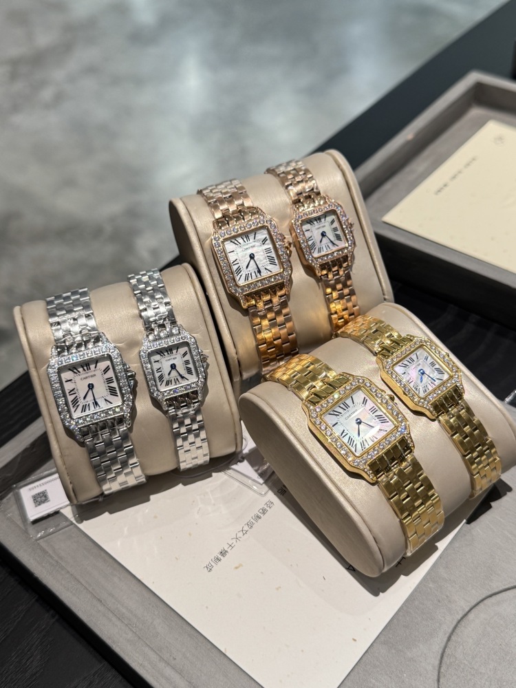 Couple-style Quartz Watch Chronograph 904L Stainless Steel 28x21mm  ,36x26mm-CT 144