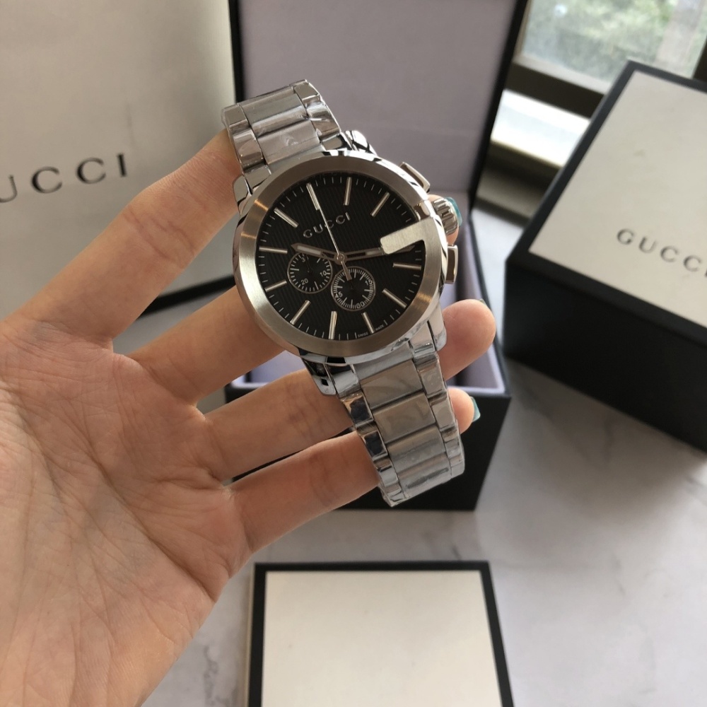 Men's Quartz Watch Chronograph 904L Stainless Steel 43 mm- GC 5