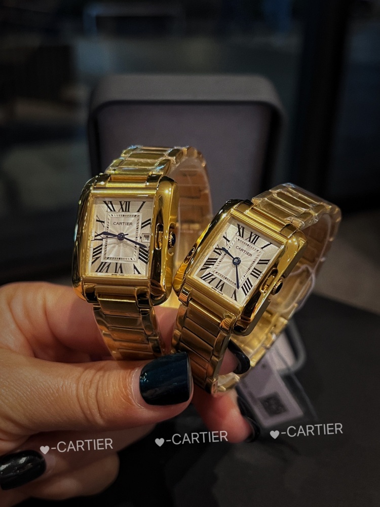 Couple-style Quartz Watch Chronograph 904L Stainless Steel 22x30mm  ,27x34.7mm-CT 146