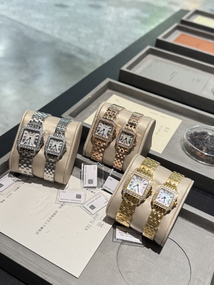 Couple-style Quartz Watch Chronograph 904L Stainless Steel 28x21mm  ,36x26mm-CT 144