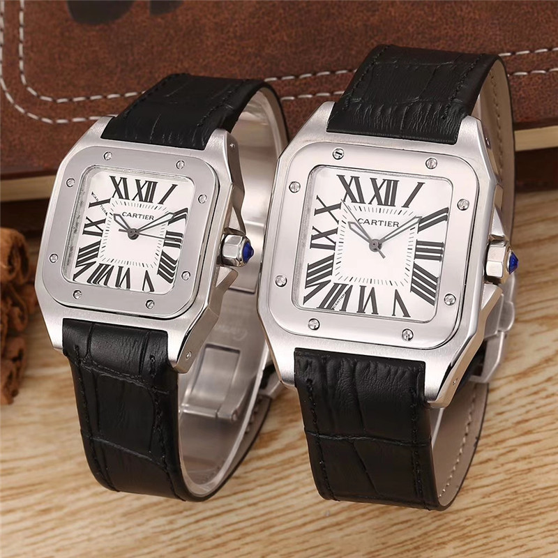 Couple-style Quartz Watch Chronograph 904L Stainless Steel 38mm    34mm -CT 10