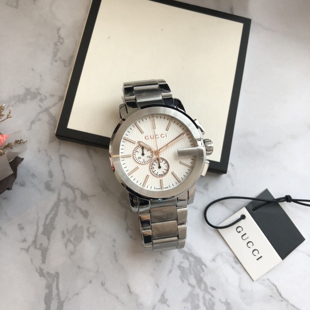 Men's Quartz Watch Chronograph 904L Stainless Steel 43 mm- GC 5
