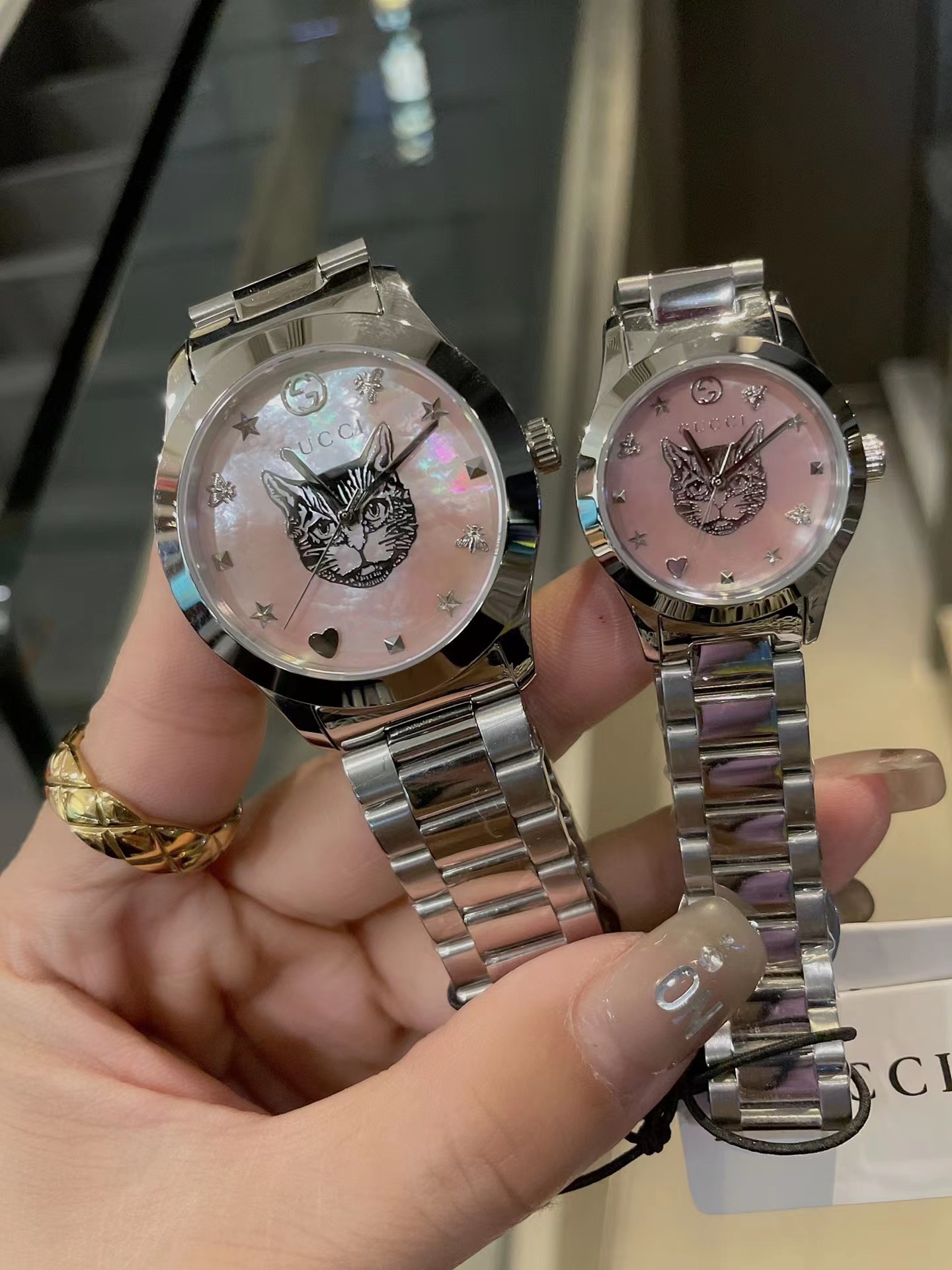 Women's  Quartz Watch Chronograph 904L Stainless Steel 28 mm- GC 28