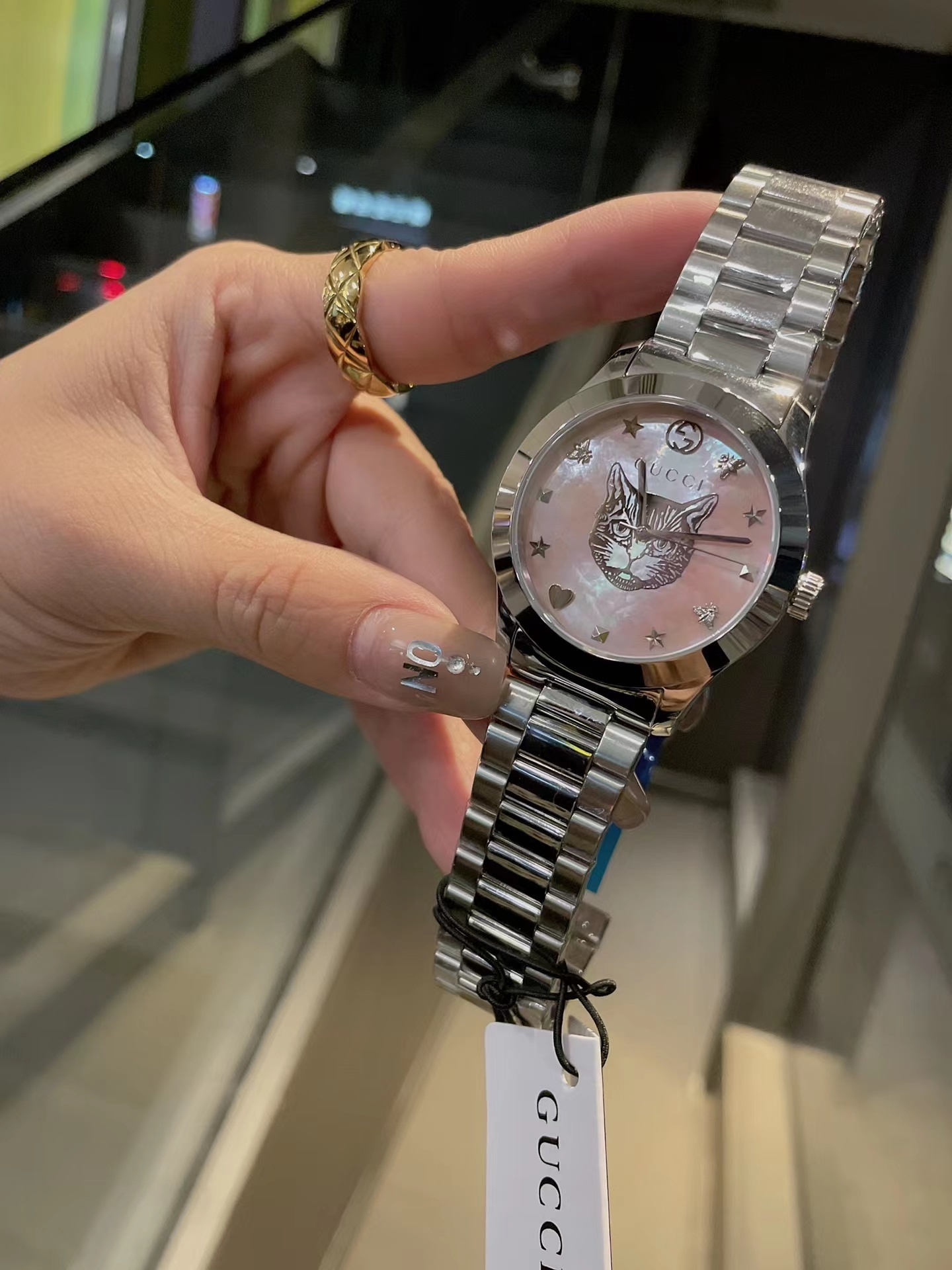 Women's  Quartz Watch Chronograph 904L Stainless Steel 28 mm- GC 28