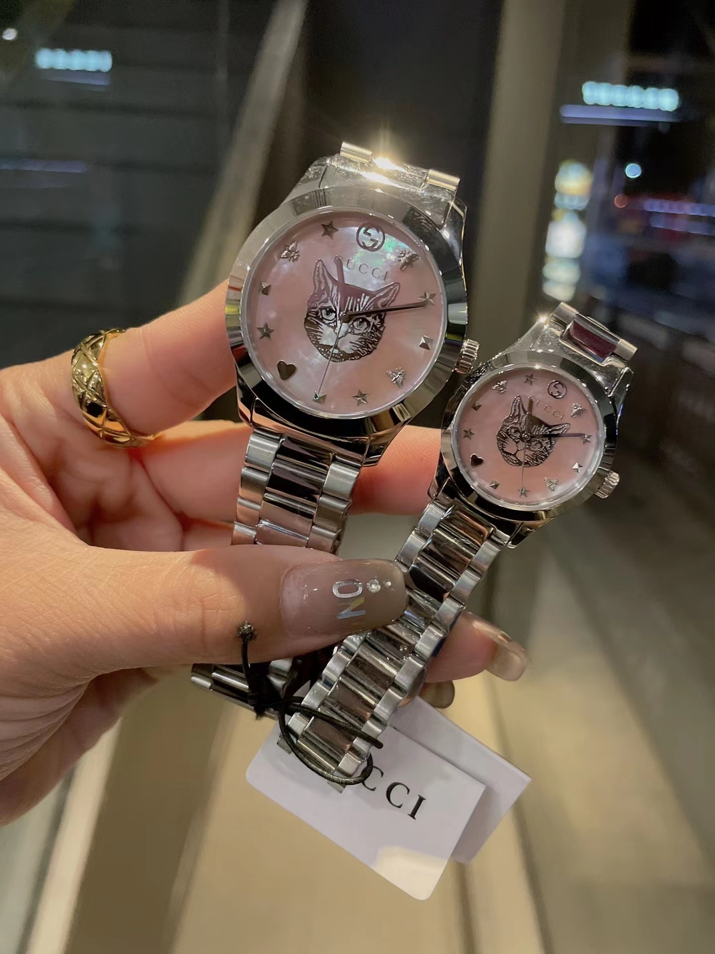 Women's  Quartz Watch Chronograph 904L Stainless Steel 28 mm- GC 28