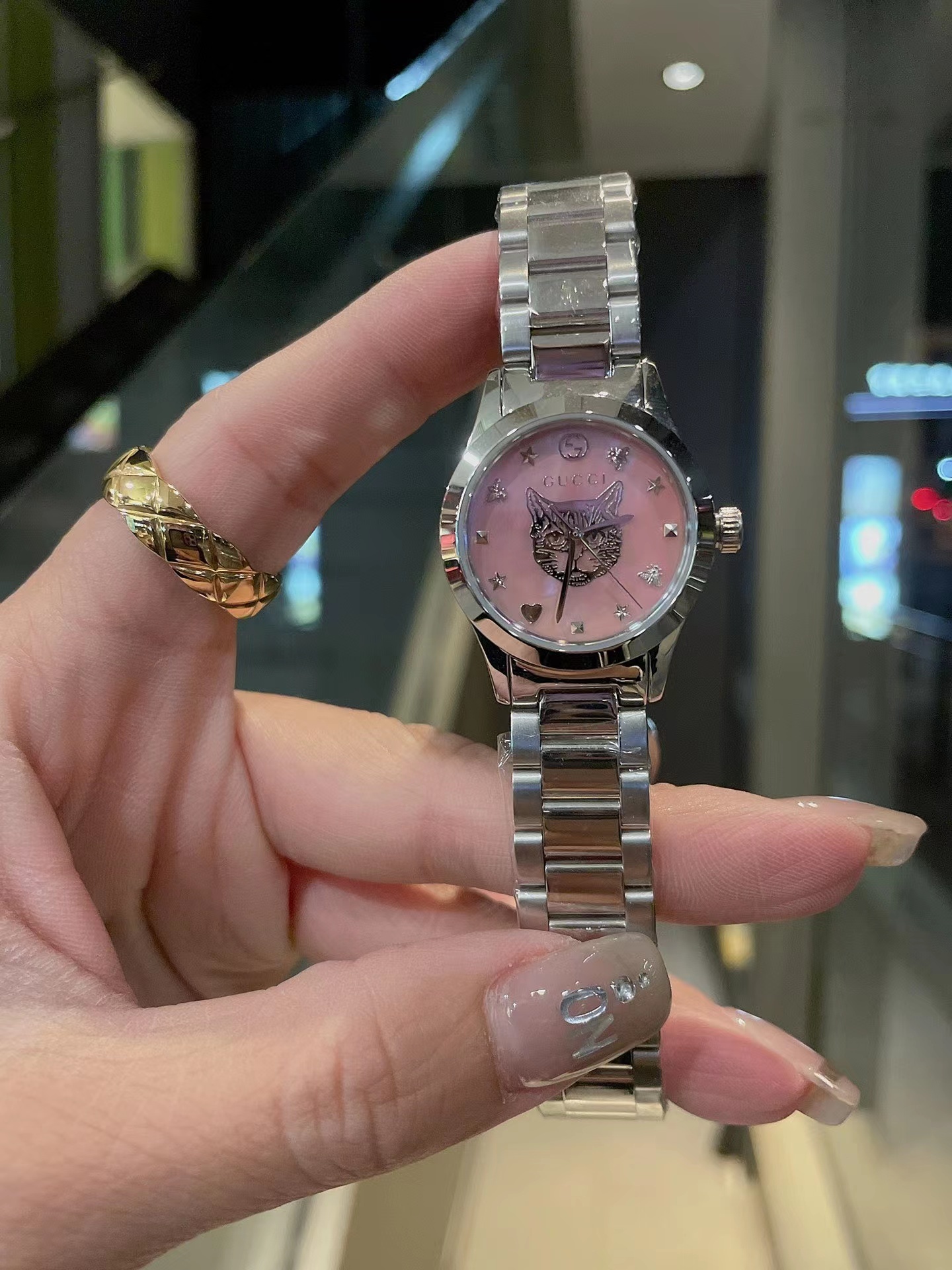 Women's  Quartz Watch Chronograph 904L Stainless Steel 28 mm- GC 28