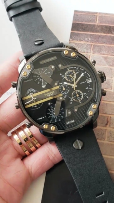 Men's Quartz Watch Chronograph 904L Stainless Steel  57 mm - DZ 28