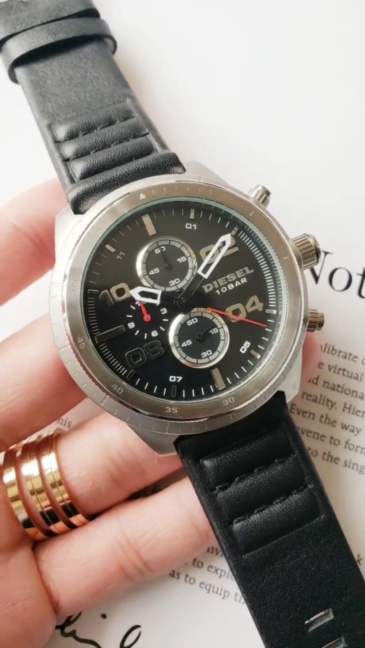 Men's Quartz Watch Chronograph 904L Stainless Steel 44  mm- DZ  29