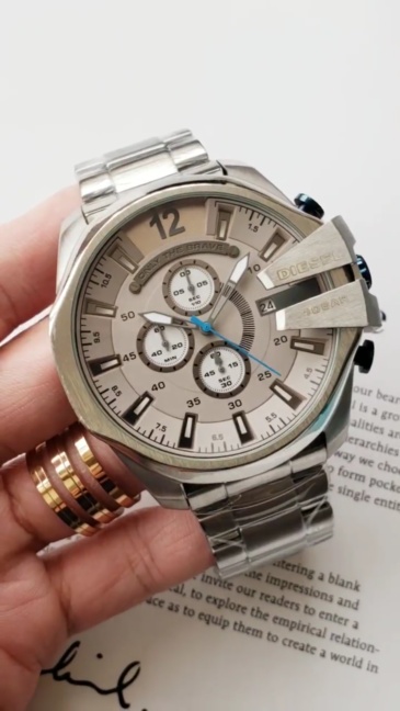 Men's Quartz Watch Chronograph 904L Stainless Steel Model number - DZ 35