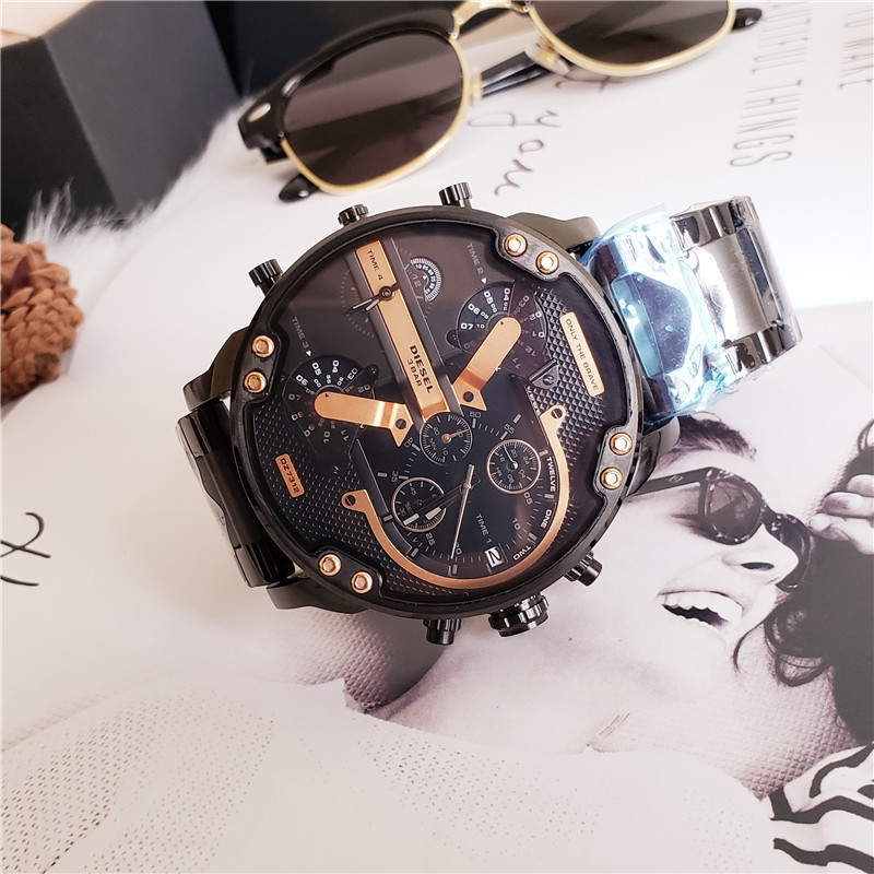 Men's Quartz Watch Chronograph 904L Stainless Steel  57 mm - DZ 12