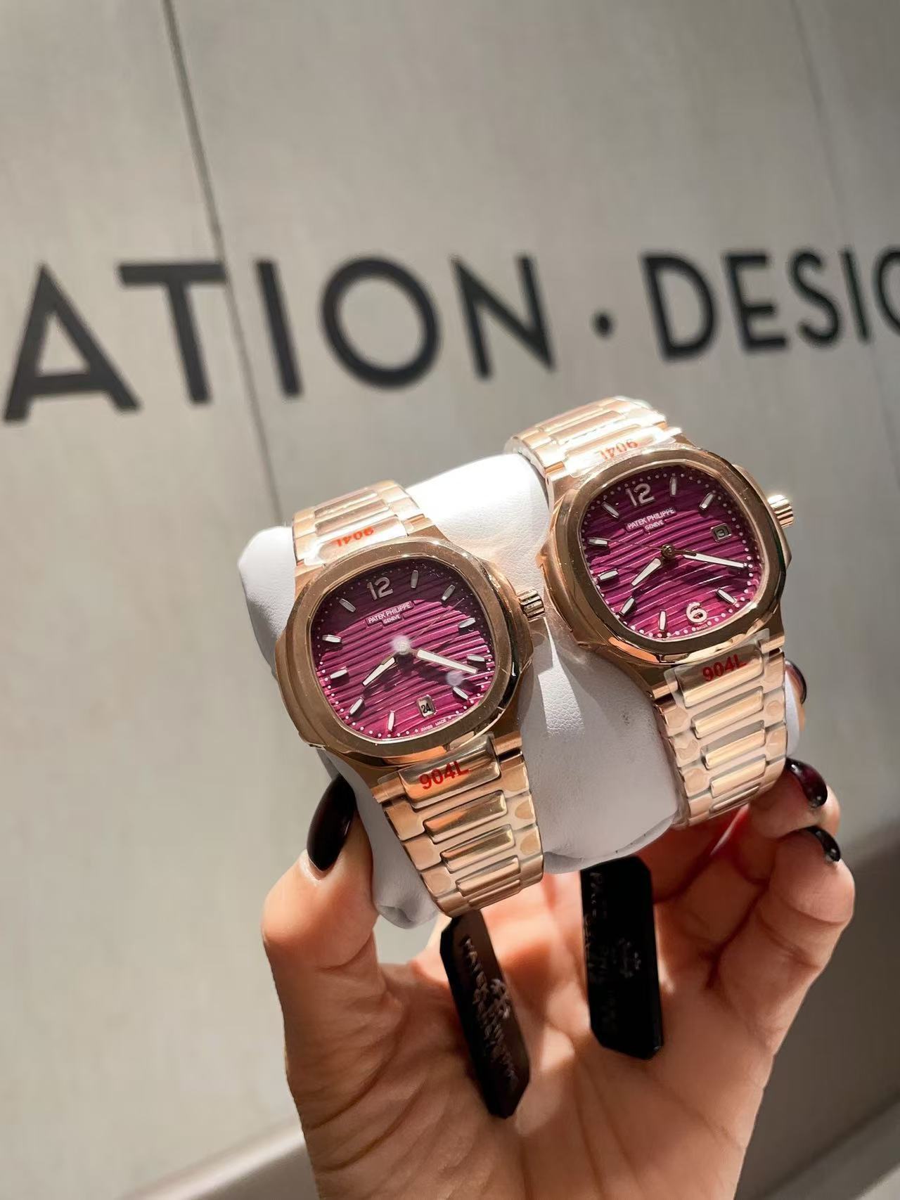 Women's  Quartz Watch Chronograph 904L Stainless Steel 35 mm- PH91