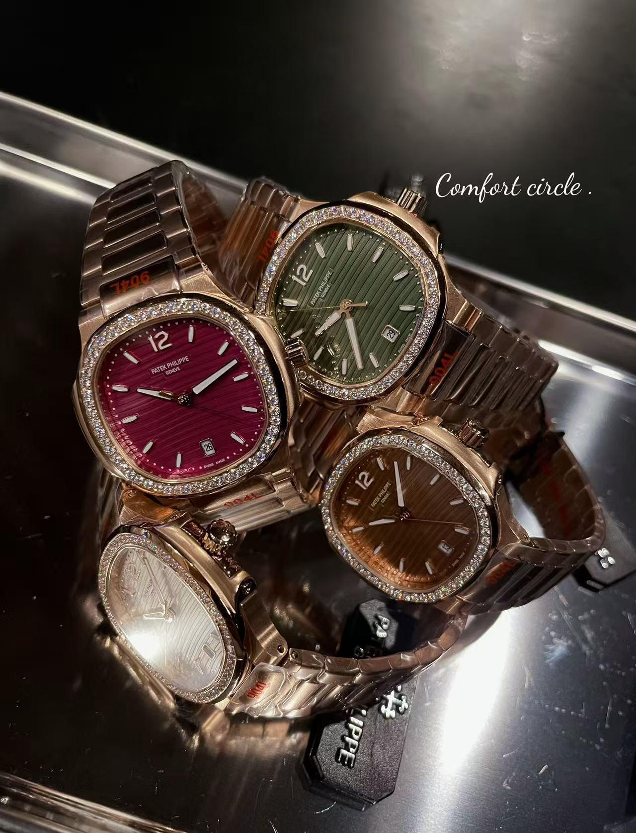 Women's  Quartz Watch Chronograph 904L Stainless Steel 35 mm- PH91