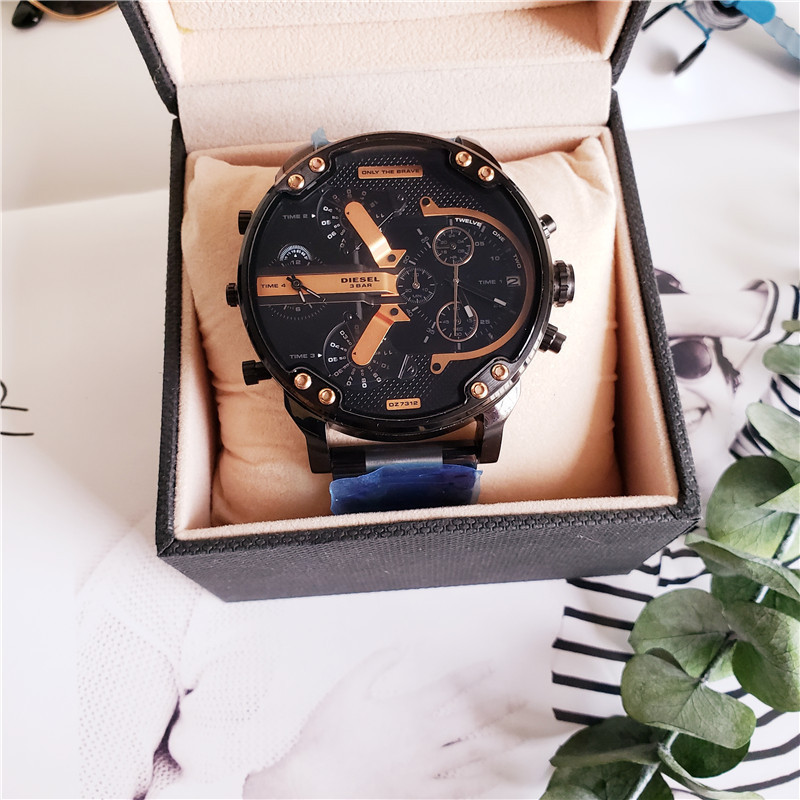 Men's Quartz Watch Chronograph 904L Stainless Steel  57 mm - DZ 12