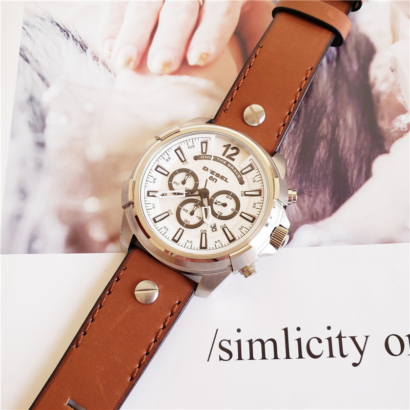 Men's Quartz Watch Chronograph 904L Stainless Steel 54  mm- DZ  18