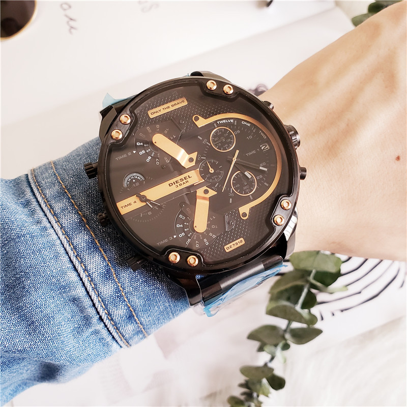 Men's Quartz Watch Chronograph 904L Stainless Steel  57 mm - DZ 12