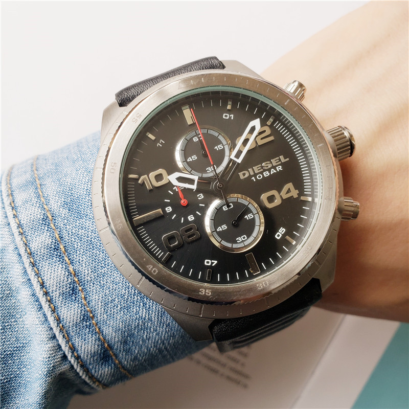 Men's Quartz Watch Chronograph 904L Stainless Steel 44  mm- DZ  29