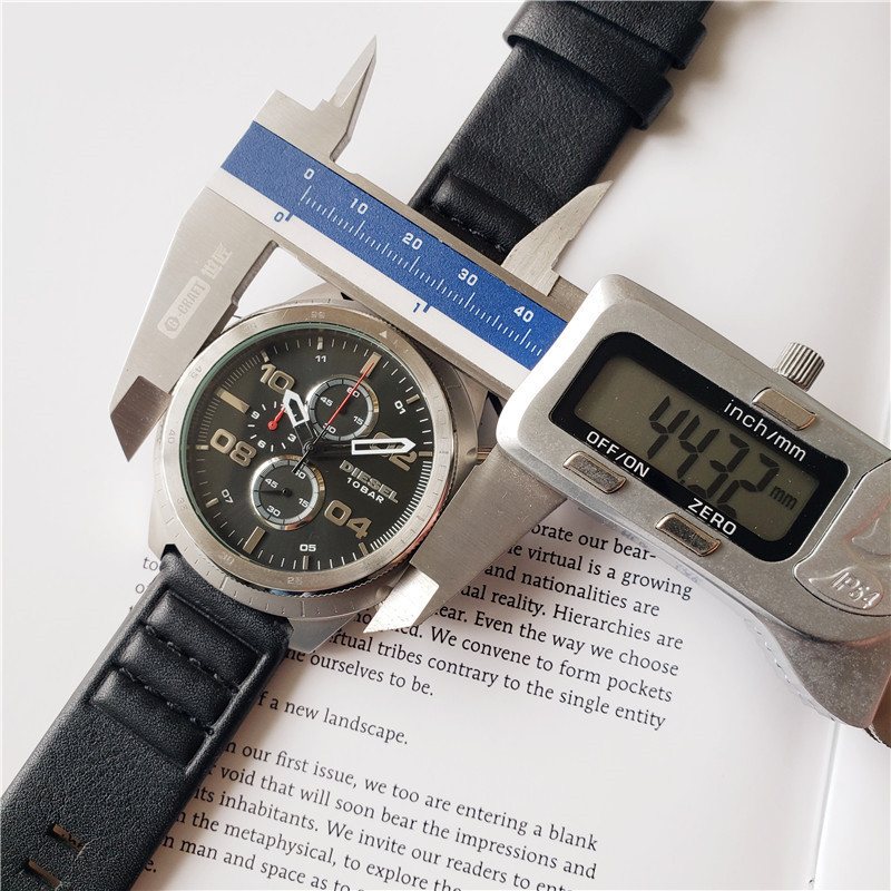 Men's Quartz Watch Chronograph 904L Stainless Steel 44  mm- DZ  29