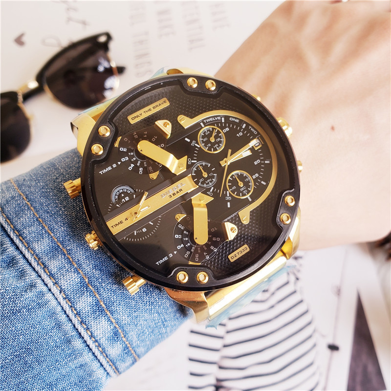 Men's Quartz Watch Chronograph 904L Stainless Steel 54  mm- DZ  17