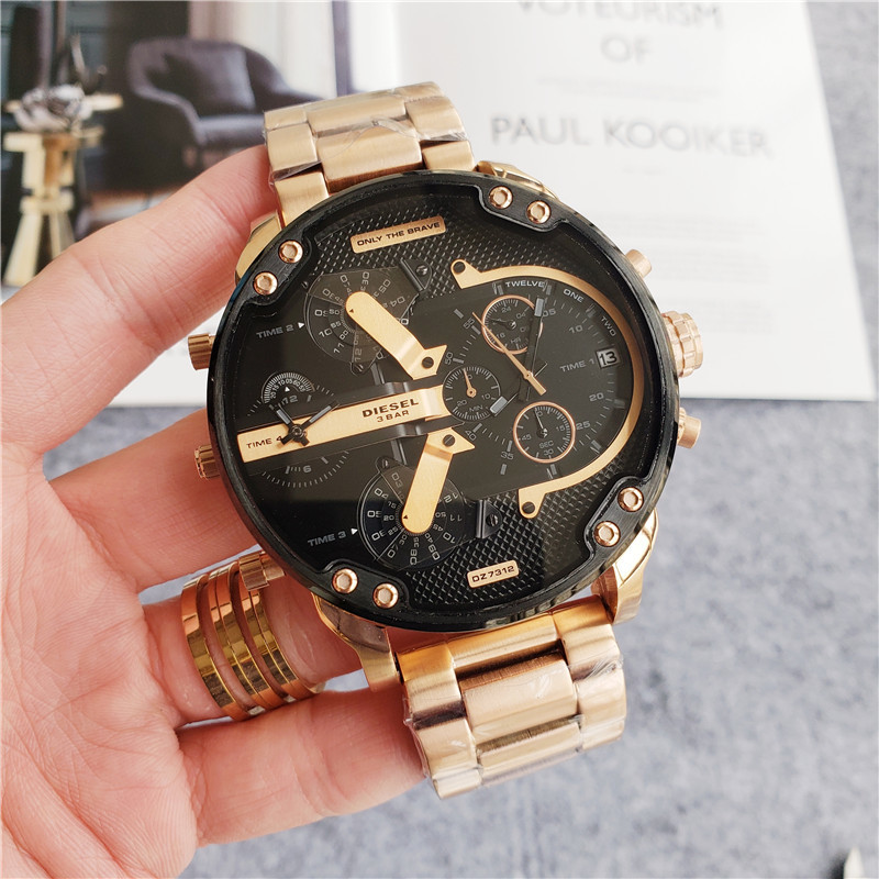 Men's Quartz Watch Chronograph 904L Stainless Steel  57mm - DZ 36