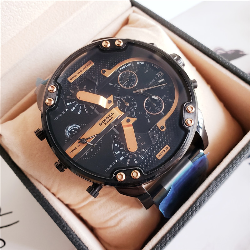 Men's Quartz Watch Chronograph 904L Stainless Steel  57 mm - DZ 12