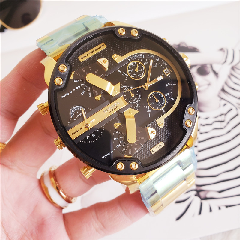 Men's Quartz Watch Chronograph 904L Stainless Steel 54  mm- DZ  17