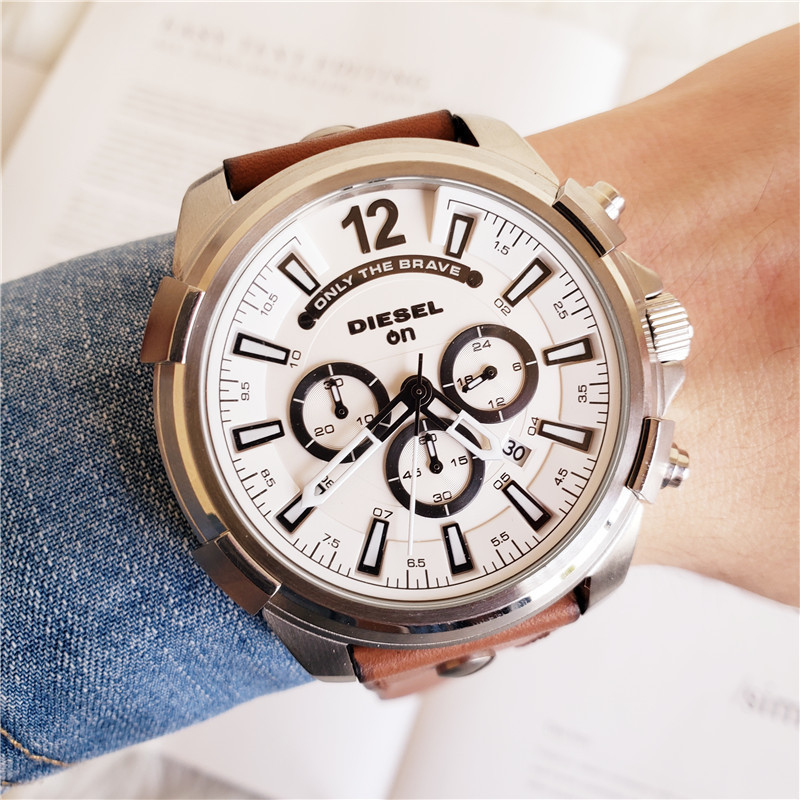 Men's Quartz Watch Chronograph 904L Stainless Steel 54  mm- DZ  18