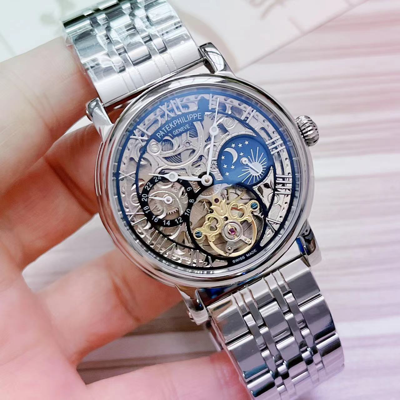 Men's Automatic Mechanical Watch 904L Stainless Steel 43 mm- PH  68