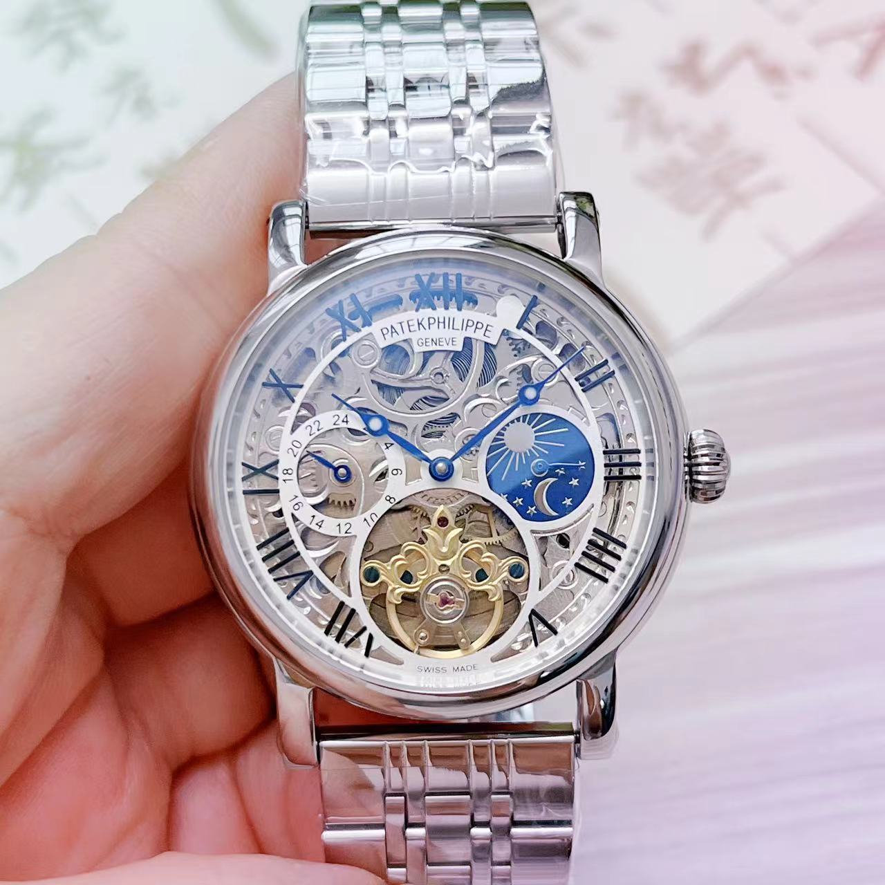 Men's Automatic Mechanical Watch 904L Stainless Steel 43 mm- PH  68