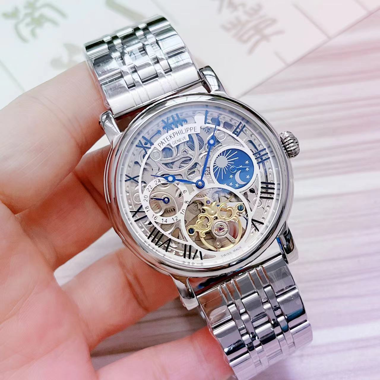 Men's Automatic Mechanical Watch 904L Stainless Steel 43 mm- PH  68