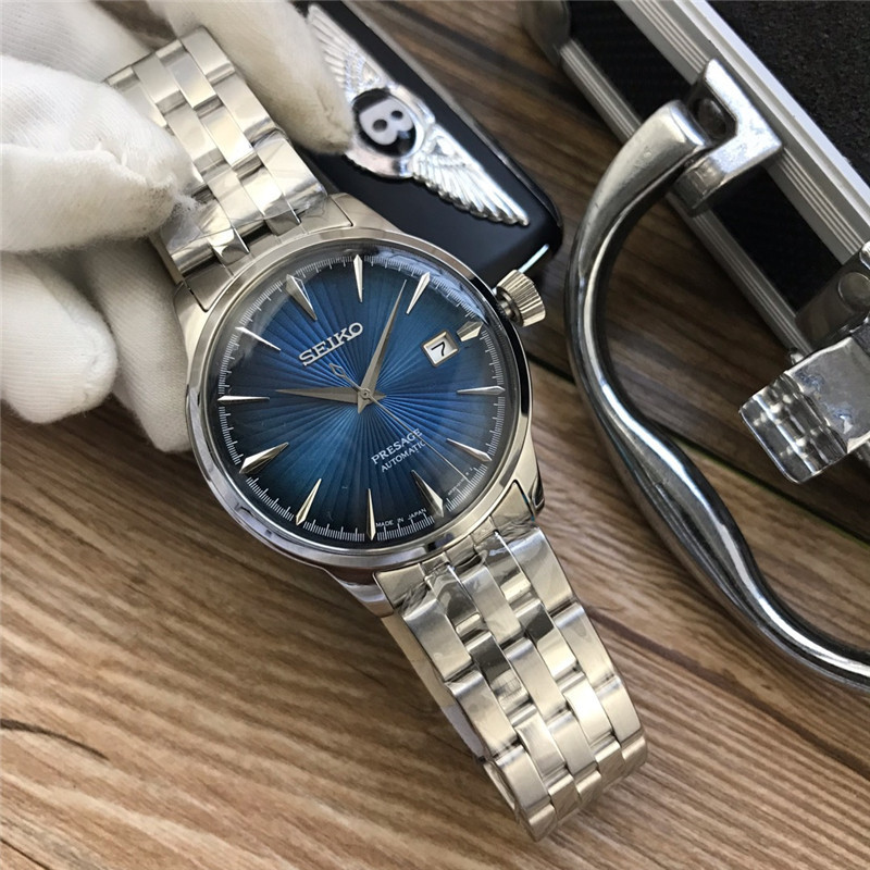 Men's Automatic Mechanical Watch 904L Stainless Steel 43mm- SK 12