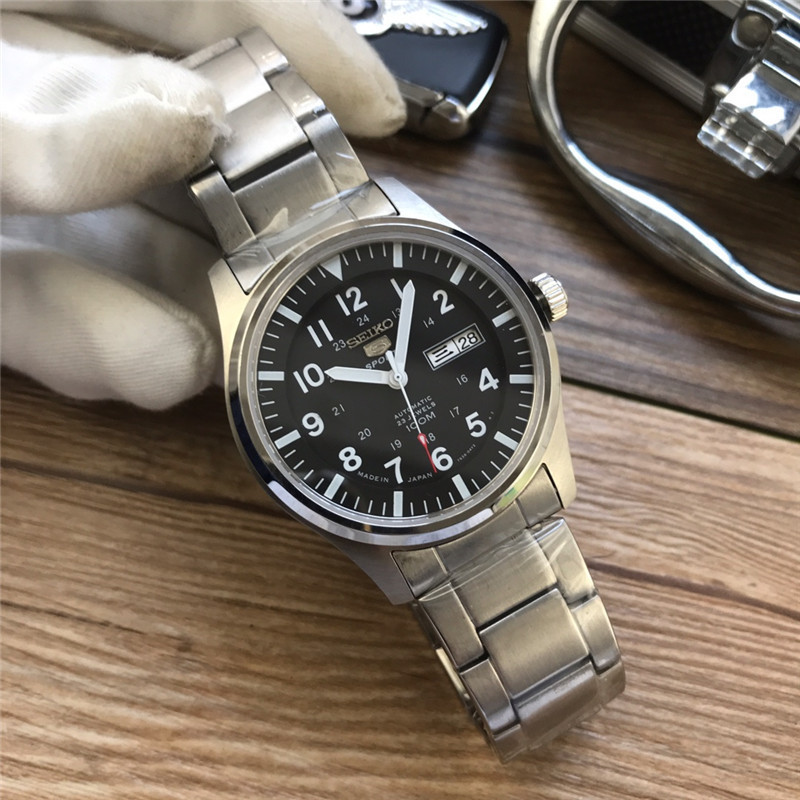 Men's Automatic Mechanical Watch 904L Stainless Steel 43 mm- SK 8